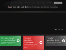 Tablet Screenshot of ecole-fam.fr